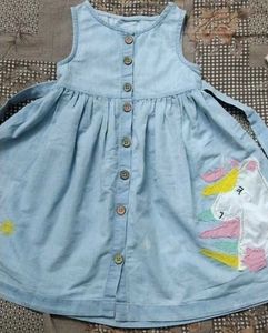 Cute Denim Unicorn Dress