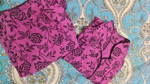 Pink Floral Pajama Set