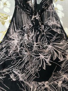 black abstract dress
