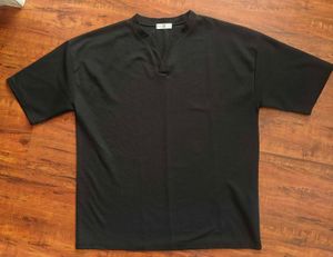 Comfortable Black V-Neck T-Shirt