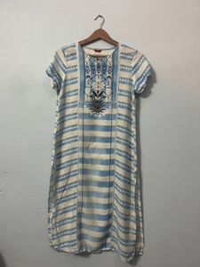 Blue And White Kurti From W