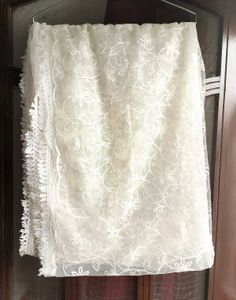 Floral Embroidered Soft Net Dupatta