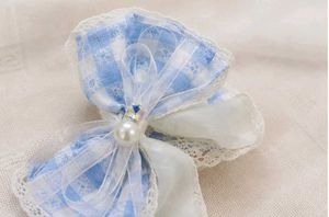 Floral Hair Clip with Pearl Accent
