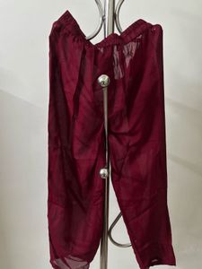 maroon or dark Red anarkali
