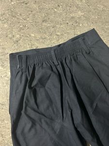 Classic Formal Navy Blue Straight Fit Trousers