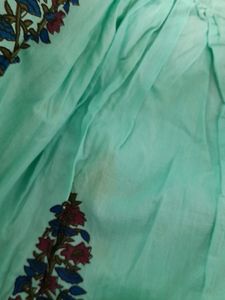Mint Green Printed Kurta (Women's)