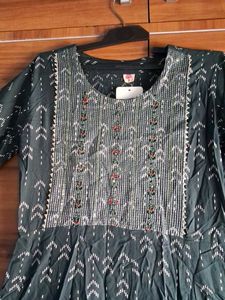 Brand New Grean Anarkali Kurti💚