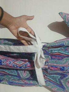 Vibrant Paisley Print Jumpsuit with belt