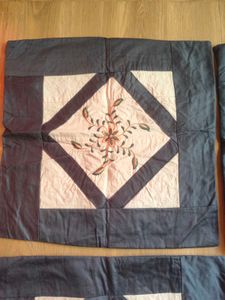 Blue cushion covers