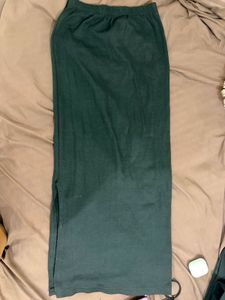 Dark Green Maxi Skirt