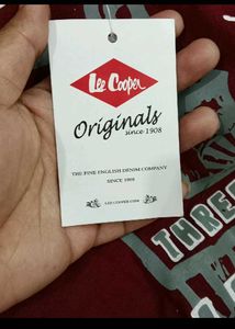LEE COOPER Maroon Men's Tshirt