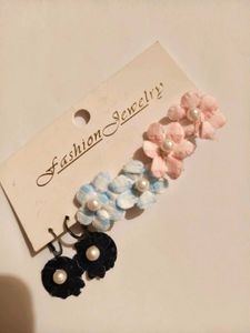 🔥 BUY 1, GET 1 FREE🔥Flower Earrings Set of 3