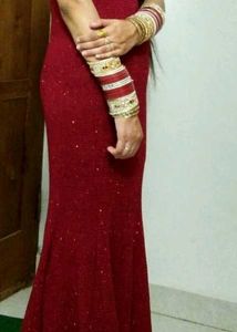 Sparkly Red Mermaid Dress