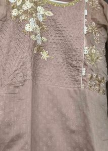 Embroidered Padded Kurta for Women