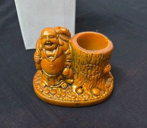 Laughing Buddha Pen Holder