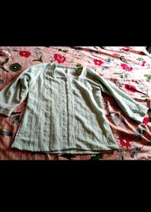 Light Green Textured Kurta