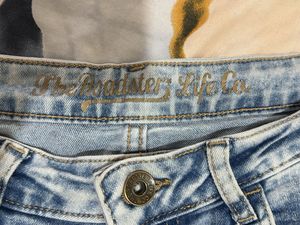 Women Blue Boyfriend Fit High-Rise Acid Wash Stret