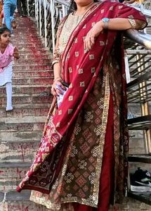 Elegant Maroon Ethnic Kurta Set