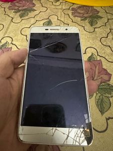Smartphone with cracked screen