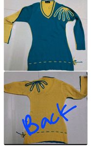 Double coloured warm Woollen top(Sa