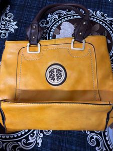 Stylish Yellow Handbag