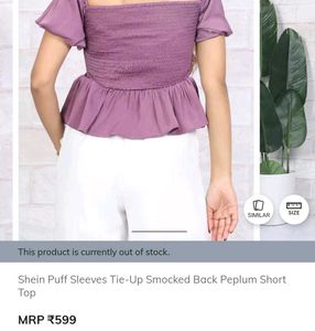 shein Peplum Top