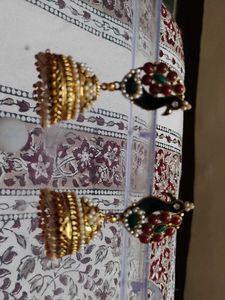 Exquisite Peacock Jhumka Earrings