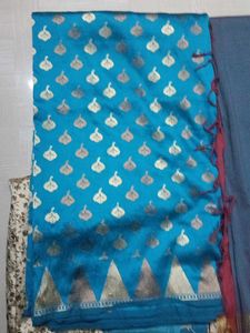 Combo of 6 Sarees✨💥With a free neckchain🎁💥 🎁