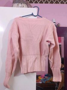 Pink Knit Pullover