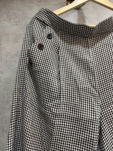 Checked Wide-Leg Trousers