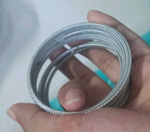 Elegant Set of Silver Bangles