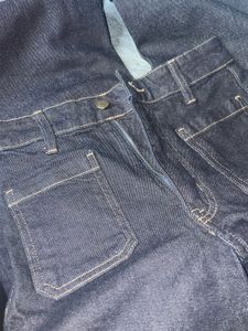 Dark Wash Wide High Denim