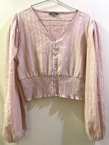 Zudio Pink Button-Down Blouse