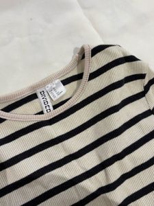 Striped Cropped T-Shirt