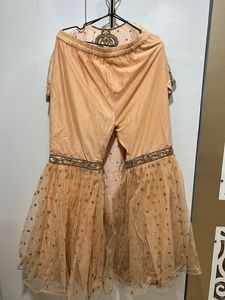 Embellished Peach gharara