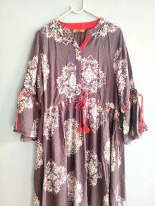 Elegant Printed Flared Kurta