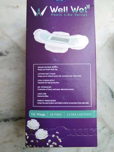 Wellwet Sanitary Pads 2 Box