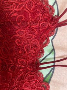 Red Lace Bralette - Stylish &amp; Comfortable