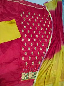 Vibrant Floral Dress Material