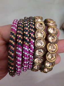 Set of Embellished Bangles