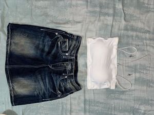 Vintage Denim Skirt