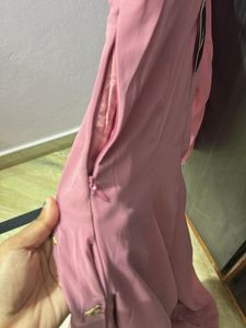 Elegant Pink Kurti with Gold Embellishments