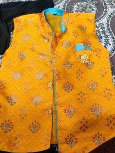 Stylish Yellow Ethnic Jacket