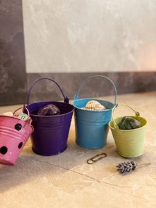 Set of 4 Mini Decorative Buckets