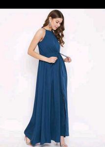 HALTER NECK BERRY-LUSH GOWN XL
