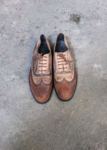 Classic Brown Brogue Oxford Shoes