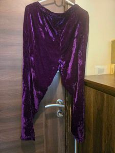 Purple Velvet Pant