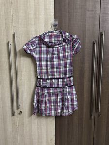 Plaid Mini Dress/top