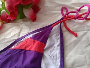 Stylish Bikini Bottom - Purple &amp; Orange
