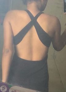Black Backless Dress